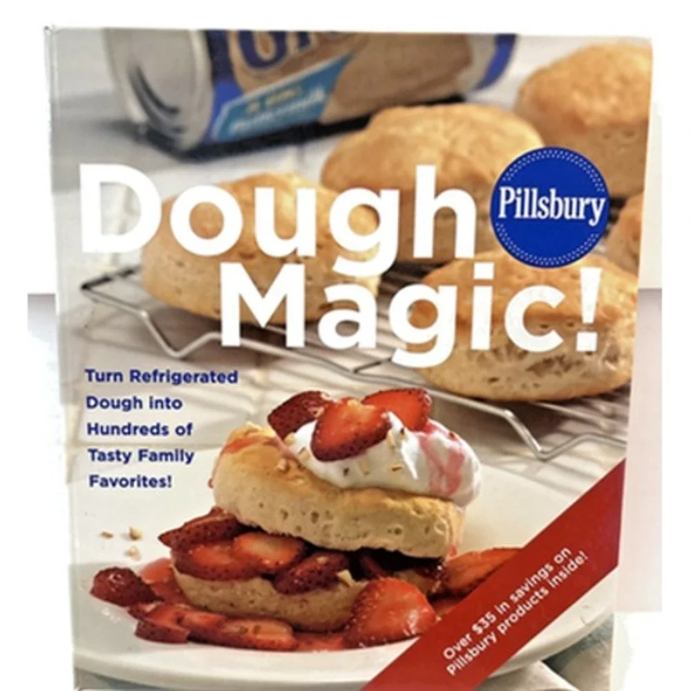 Pillsbury: Dough Magic recipes cookbook hardcover spiral glossy pages